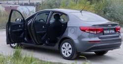 2 449 р. Накладки на порожки автомобиля RA v2  KIA Rio  3 QB (2015-2017) рестайлинг седан  с доставкой в г. Королёв. Увеличить фотографию 2