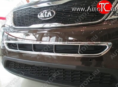 8 849 р. Накладка на передний воздуховод СТ KIA Sorento XM рестайлинг (2012-2015) (Неокрашенная)  с доставкой в г. Королёв