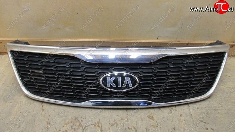 5 099 р. Решетка радиатора SPARD (хром) KIA Sorento XM рестайлинг (2012-2015) (Неокрашенная)  с доставкой в г. Королёв