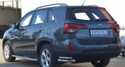 26 999 р. Широкая защита порогов SLITKOFF KIA Sorento XM рестайлинг (2012-2015)  с доставкой в г. Королёв. Увеличить фотографию 4