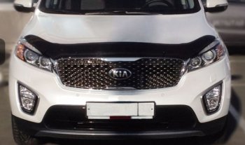 Дефлектор капота SIM KIA (КИА) Sorento (соренто)  UM/Prime (2014-2020) UM/Prime дорестайлинг, рестайлинг