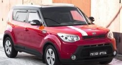 5 399 р. Накладки на колёсные арки RA (комплект 4 шт). KIA Soul PS дорестайлинг (2014-2016) (Поверхность шагрень)  с доставкой в г. Королёв. Увеличить фотографию 2