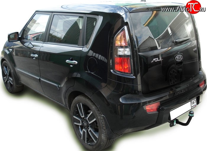 7 349 р. Фаркоп Лидер Плюс KIA Soul AM дорестайлинг (2008-2011) (Без электропакета)  с доставкой в г. Королёв