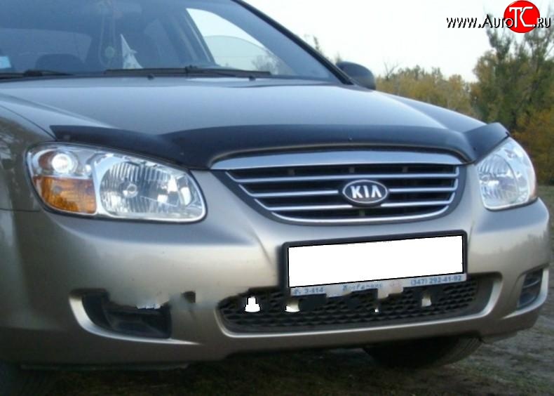 2 599 р. Дефлектор капота NovLine KIA Spectra (2000-2009)  с доставкой в г. Королёв