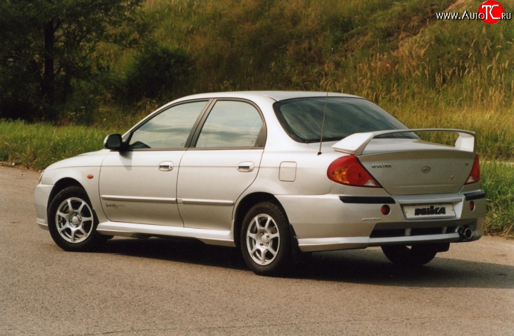 3 549 р. Пороги накладки Nika Sport KIA Spectra (2000-2009) (Неокрашенные)  с доставкой в г. Королёв