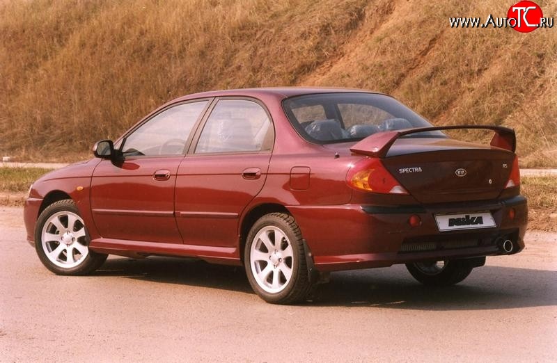 7 699 р. Спойлер Nika-Скоба KIA Spectra (2000-2009) (Неокрашенный)  с доставкой в г. Королёв