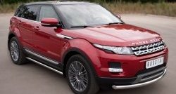 15 799 р. Защита порогов из круглой трубы диаметром 63 мм (Prestige u Pure) Russtal Land Rover Range Rover Evoque 1 L538 дорестайлинг 5 дв. (2011-2015) (Защита порогов с со скосами на торцах (вариант 1))  с доставкой в г. Королёв. Увеличить фотографию 12