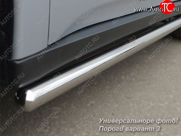 23 799 р. Защита порогов из круглой трубы диаметром 76 мм SLITKOFF v3 Land Rover Freelander L359 дорестайлинг (2006-2010)  с доставкой в г. Королёв