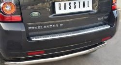 18 299 р. Защита заднего бампера (Ø63 мм волна, нержавейка) SLITKOFF Land Rover Freelander L359 1-ый рестайлинг (2010-2012)  с доставкой в г. Королёв. Увеличить фотографию 2