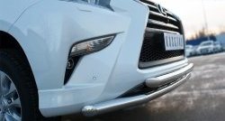 24 699 р. Защита переднего бампера (2 трубыØ63 мм, нержавейка) SLITKOFF Lexus GX460 J150 1-ый рестайлинг (2013-2019)  с доставкой в г. Королёв. Увеличить фотографию 3