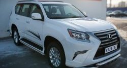 16 799 р. Защита порогов из круглой трубы диаметром 42 мм SLITKOFF  Lexus GX460  J150 (2013-2022) 1-ый рестайлинг, 2-ой рестайлинг  с доставкой в г. Королёв. Увеличить фотографию 2