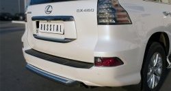 17 999 р. Защита заднего бампера (Ø76 мм, нержавейка) SLITKOFF Lexus GX460 J150 1-ый рестайлинг (2013-2019)  с доставкой в г. Королёв. Увеличить фотографию 2