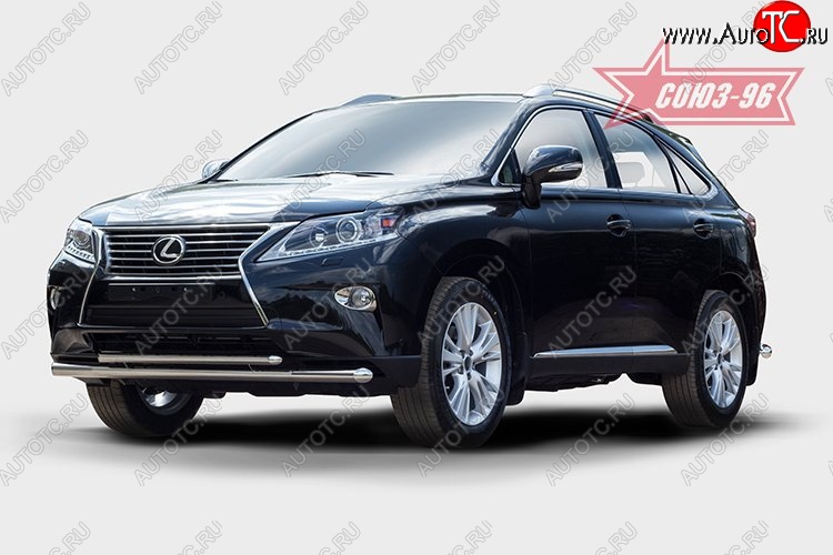 24 659 р. Защита переднего бампера одинарная Souz-96 (d60/42). Lexus RX350 AL10 рестайлинг (2012-2015)  с доставкой в г. Королёв