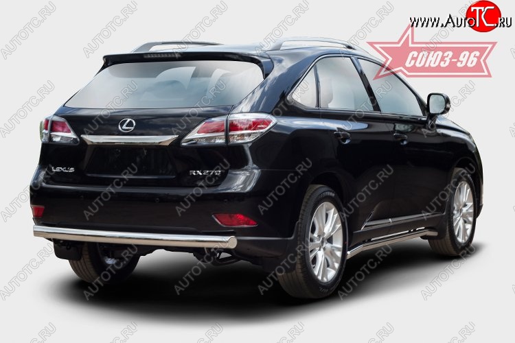 15 704 р. Овальная защита заднего бампера (d75х42) Souz-96 Lexus RX 270 AL20 дорестайлинг (2015-2019)  с доставкой в г. Королёв