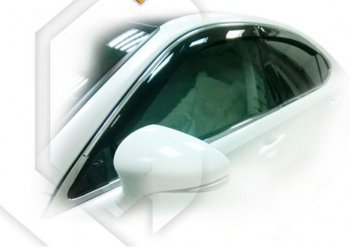 2 349 р. Дефлектора окон CA-Plastic Lexus ES250 XV60 дорестайлинг (2012-2015) (Classic полупрозрачный, Без хром.молдинга)  с доставкой в г. Королёв. Увеличить фотографию 1