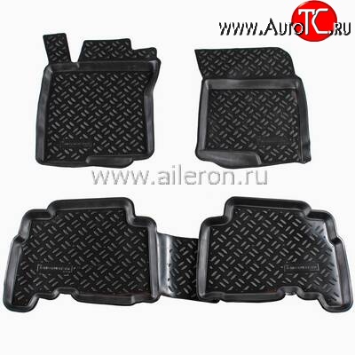 1 789 р. Коврики в салон Aileron 4 шт. (полиуретан)  Lexus GX460  J150 (2009-2013), Toyota Land Cruiser Prado  J150 (2009-2013)  с доставкой в г. Королёв