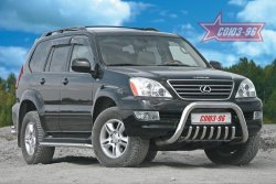 Защита переднего бампера Souz-96 (d76) Lexus GX470 J120 дорестайлинг (2002-2007)