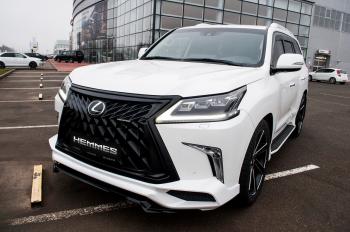 45 999 р. Юбка переднего бампера HEMMES Lexus LX570 J200 2-ой рестайлинг (2015-2022) (Неокрашенная)  с доставкой в г. Королёв. Увеличить фотографию 16