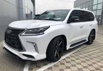 45 999 р. Юбка переднего бампера HEMMES Lexus LX570 J200 2-ой рестайлинг (2015-2022) (Неокрашенная)  с доставкой в г. Королёв. Увеличить фотографию 3