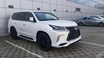 45 999 р. Юбка переднего бампера HEMMES Lexus LX570 J200 2-ой рестайлинг (2015-2022) (Неокрашенная)  с доставкой в г. Королёв. Увеличить фотографию 5