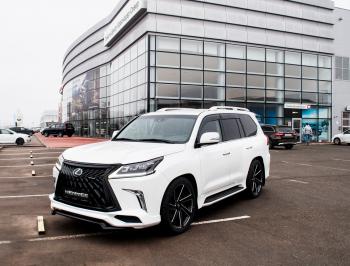 45 999 р. Юбка переднего бампера HEMMES Lexus LX570 J200 2-ой рестайлинг (2015-2022) (Неокрашенная)  с доставкой в г. Королёв. Увеличить фотографию 7