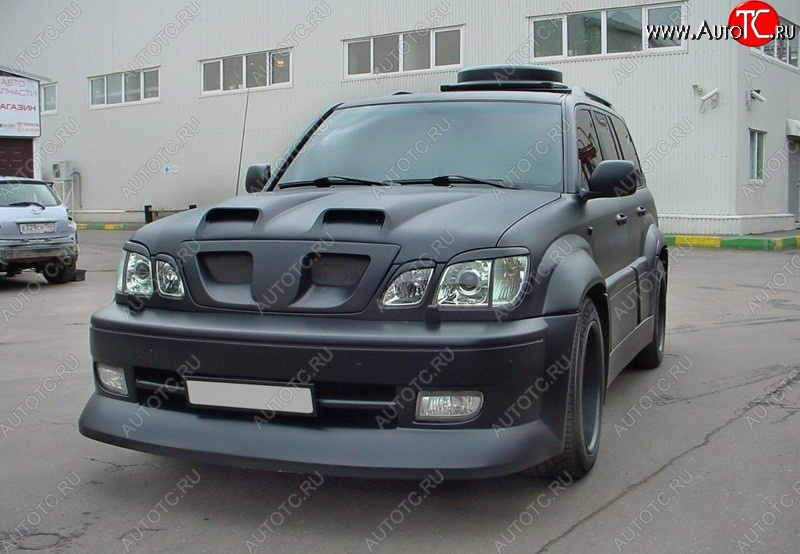 4 149 р. Реснички на фары CUSTOM Lexus LX470 J100 дорестайлинг (1998-2002) (Неокрашенные)  с доставкой в г. Королёв