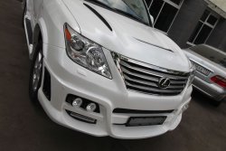 26 249 р. Пластиковый капот PHANTOM  Lexus LX570  J200 (2007-2012) дорестайлинг (Неокрашенный)  с доставкой в г. Королёв. Увеличить фотографию 3