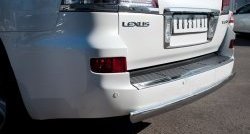 14 999 р. Защита заднего бампера (Ø75х42 мм, нержавейка) Russtal Lexus LX570 J200 дорестайлинг (2007-2012)  с доставкой в г. Королёв. Увеличить фотографию 2