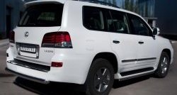 18 599 р. Одинарная защита заднего бампера из трубы диаметром 76 мм SLITKOFF  Lexus LX570  J200 (2012-2015) 1-ый рестайлинг  с доставкой в г. Королёв. Увеличить фотографию 4