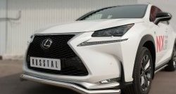 17 949 р. Защита переднего бампера (Ø63 мм волна, нержавейка, F-SPORT) SLITKOFF Lexus NX200T Z10 (2014-2017)  с доставкой в г. Королёв. Увеличить фотографию 2