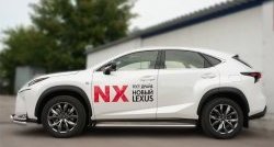 24 749 р. Широкая защита порогов F SPORT Russtal Lexus NX200T Z10 (2014-2017) (Текстура поверхности листа №1)  с доставкой в г. Королёв. Увеличить фотографию 4