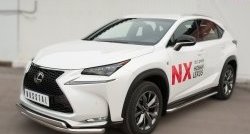 24 749 р. Широкая защита порогов F SPORT Russtal Lexus NX200T Z10 (2014-2017) (Текстура поверхности листа №1)  с доставкой в г. Королёв. Увеличить фотографию 5