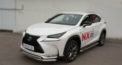 24 749 р. Широкая защита порогов F SPORT Russtal Lexus NX200T Z10 (2014-2017) (Текстура поверхности листа №1)  с доставкой в г. Королёв. Увеличить фотографию 7