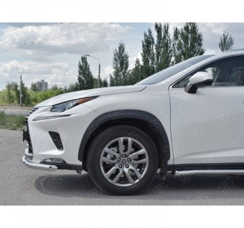 19 799 р. Защита переднего бампера (Ø63 мм, нержавейка) SLITKOFF Lexus NX300h Z10 дорестайлинг (2014-2017)  с доставкой в г. Королёв. Увеличить фотографию 2