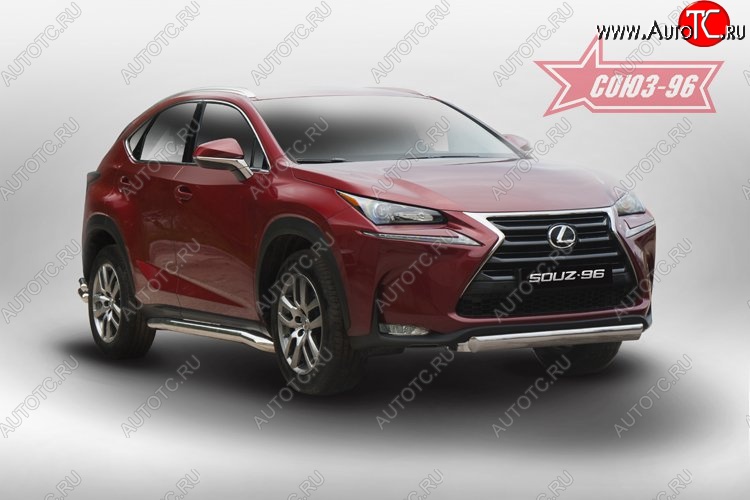 18 269 р. Защита переднего бампера из овальной трубы (d75х42) Souz-96 Lexus NX200 Z10 дорестайлинг (2014-2017)  с доставкой в г. Королёв