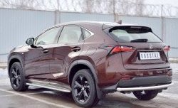 17 999 р. Защита заднего бампера (Ø63 мм, нержавейка) SLITKOFF Lexus NX200 Z10 дорестайлинг (2014-2017)  с доставкой в г. Королёв. Увеличить фотографию 2