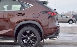 17 999 р. Защита заднего бампера (Ø63 мм, нержавейка) SLITKOFF Lexus NX200 Z10 дорестайлинг (2014-2017)  с доставкой в г. Королёв. Увеличить фотографию 3