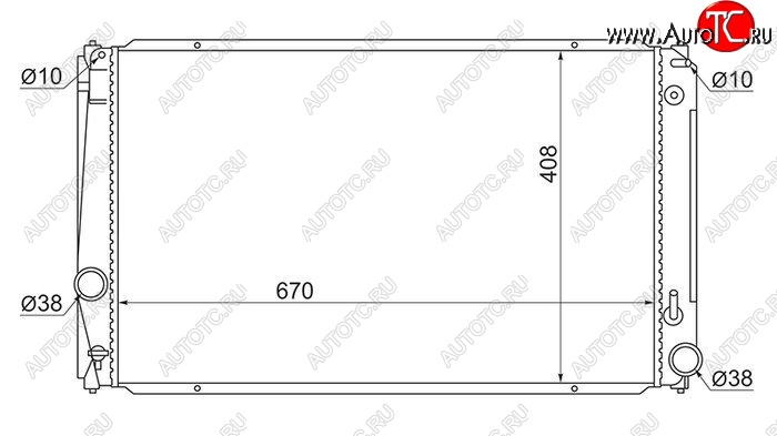 5 549 р. Радиатор двигателя SAT (трубчатый, МКПП/АКПП) Toyota RAV4 XA40 5 дв. дорестайлинг (2012-2015)  с доставкой в г. Королёв