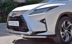 16 899 р. Защита переднего бампера (Ø42 мм, нержавейка) SLITKOFF  Lexus RX  200T (2015-2017) AL20 дорестайлинг  с доставкой в г. Королёв. Увеличить фотографию 4