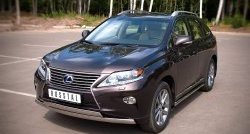 24 999 р. Защита переднего бампера (2 трубыØ75х42 мм, нержавейка) Russtal Lexus RX270 AL10 дорестайлинг (2010-2012)  с доставкой в г. Королёв. Увеличить фотографию 4