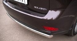 16 799 р. Одинарная защита заднего бампера из трубы диаметром 63 мм SLITKOFF Lexus RX350 AL10 дорестайлинг (2008-2012)  с доставкой в г. Королёв. Увеличить фотографию 3