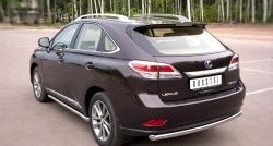 16 799 р. Одинарная защита заднего бампера из трубы диаметром 63 мм SLITKOFF Lexus RX350 AL10 дорестайлинг (2008-2012)  с доставкой в г. Королёв. Увеличить фотографию 4