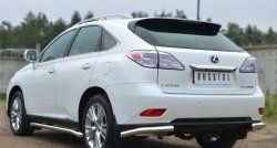 16 249 р. Защита заднего бампера (Ø63 мм, нержавейка) SLITKOFF Lexus RX350 AL10 дорестайлинг (2008-2012)  с доставкой в г. Королёв. Увеличить фотографию 2