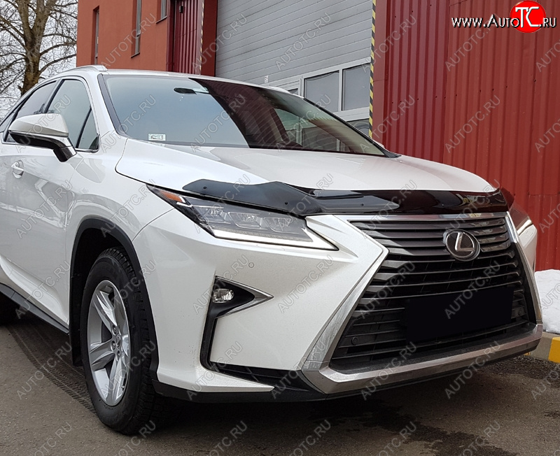 2 999 р. Дефлектор капота SIM Lexus RX350 AL20 дорестайлинг (2015-2019)  с доставкой в г. Королёв