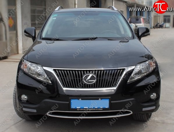 21 599 р. Накладка на передний бампер CT v2 v2 Lexus RX350 AL10 дорестайлинг (2008-2012) (Неокрашенная)  с доставкой в г. Королёв