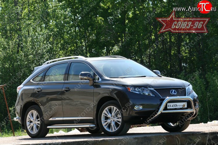 20 069 р. Защита переднего бампера Souz-96 (d76/76 и 60) Lexus RX450H AL10 дорестайлинг (2009-2012)  с доставкой в г. Королёв