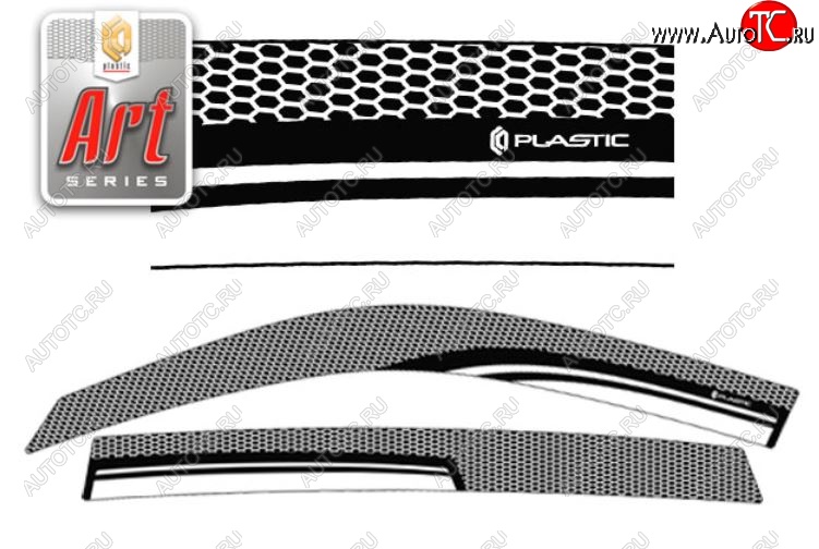 2 199 р. Дефлектора окон CA-Plastic  Lifan X60 (2011-2025) дорестайлинг, 1-ый рестайлинг, 2-ой рестайлинг (Серия Art черная, Без хром.молдинга)  с доставкой в г. Королёв
