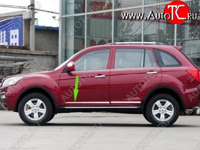 6 899 р. Молдинги CT Lifan X60 дорестайлинг (2011-2015) (Неокрашенные)  с доставкой в г. Королёв