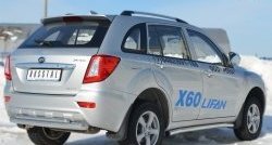 13 849 р. Защита порогов из круглой трубы диаметром 63 мм Russtal Lifan X60 дорестайлинг (2011-2015) (Защита порогов с со скосами на торцах (вариант 1))  с доставкой в г. Королёв. Увеличить фотографию 5