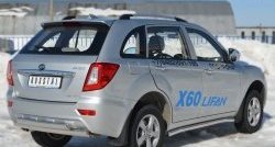 13 849 р. Защита порогов из круглой трубы диаметром 63 мм Russtal Lifan X60 1-ый рестайлинг (2015-2016) (Защита порогов с со скосами на торцах (вариант 1))  с доставкой в г. Королёв. Увеличить фотографию 9